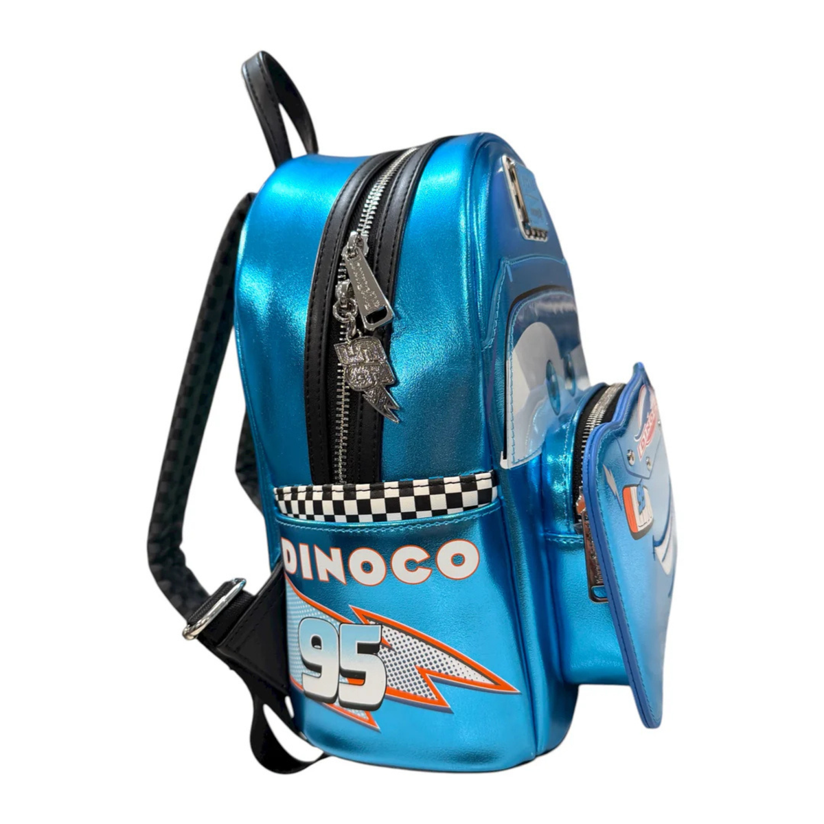 EXCLUSIVE - LOUNGEFLY DISNEY PIXAR CARS METALLIC DINOCO LIGHTNING MCQUEEN COSPLAY (Copy)