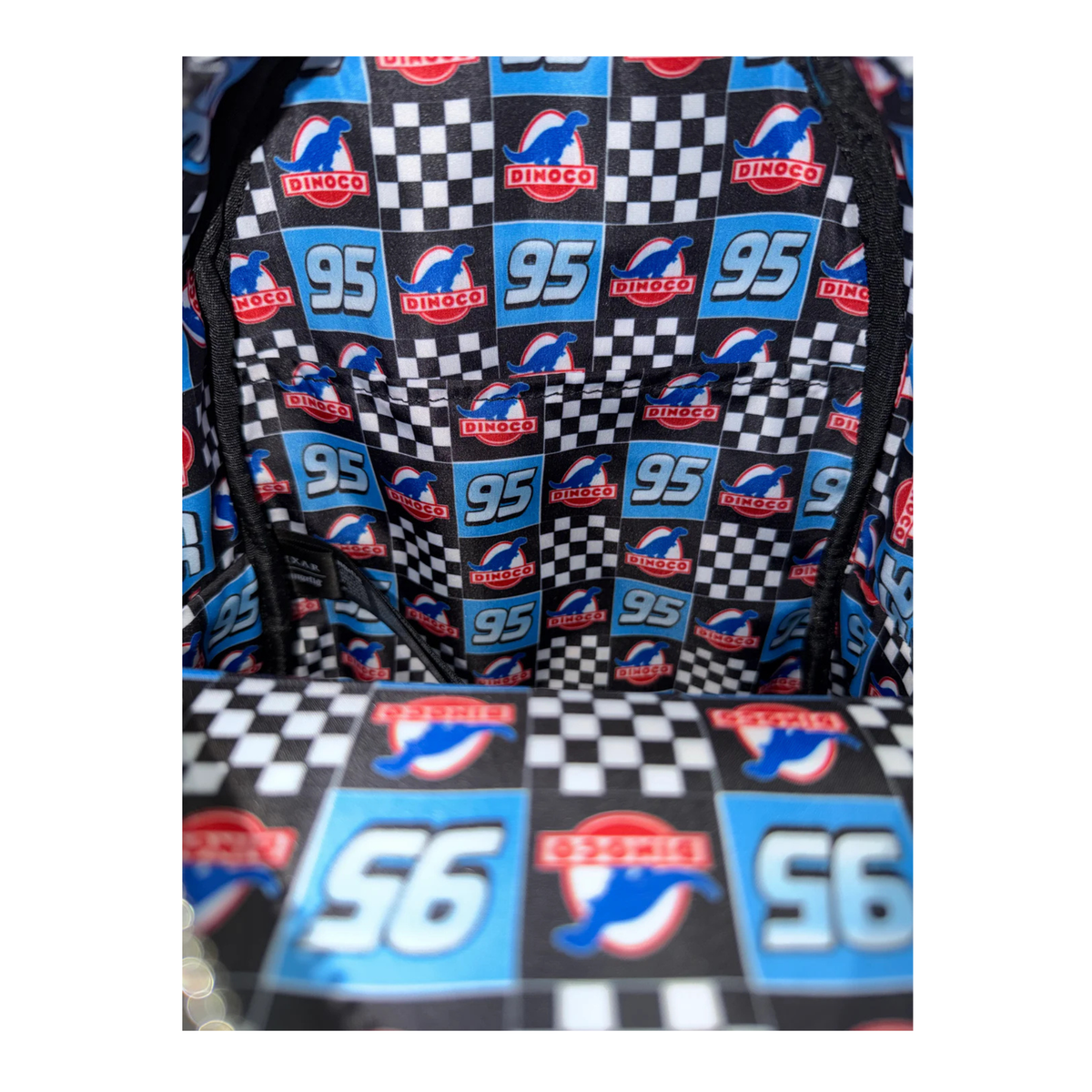 EXCLUSIVE - LOUNGEFLY DISNEY PIXAR CARS METALLIC DINOCO LIGHTNING MCQUEEN COSPLAY (Copy)