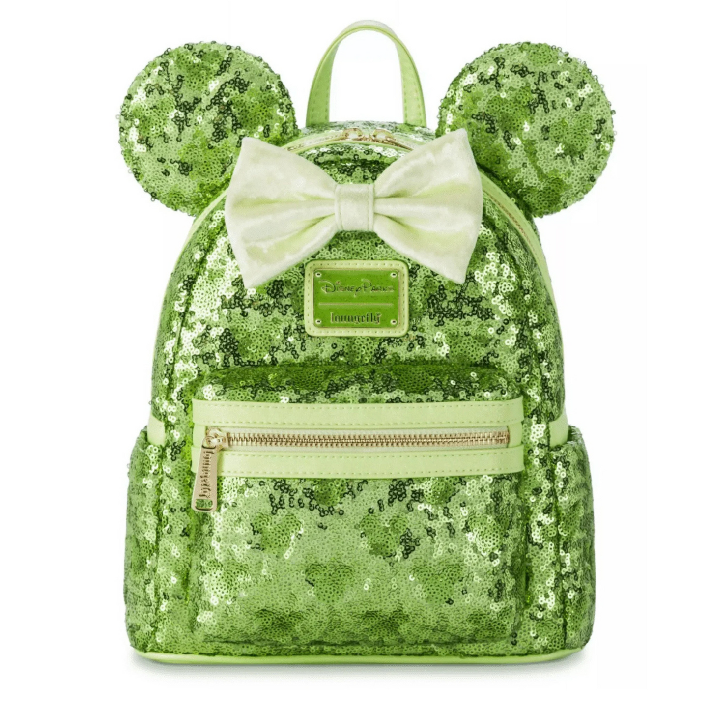 Minnie Mouse Sequined Loungefly Mini Backpack-Tinker Bell Green